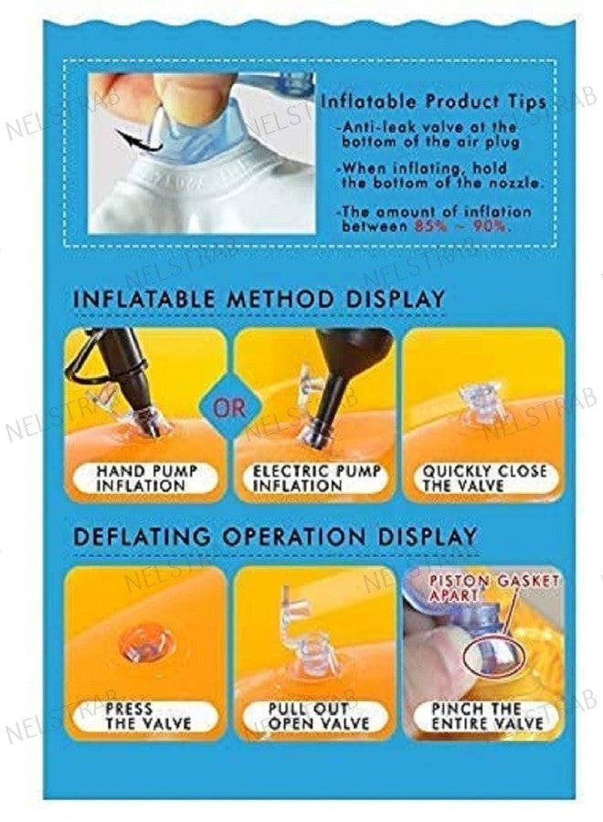 NELSTRAB:- Pool Party Swimming Ring for Kids Girls and Boys Swimming Ring Swim Tube(6-10 Year)(Size -24''inch)(Combo) - Image 5